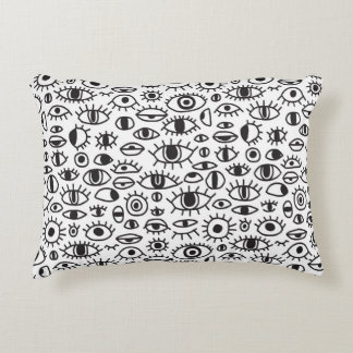 Coussins Décoratifs Yeux dessinés à la main : Doodle Arrière - plan sa