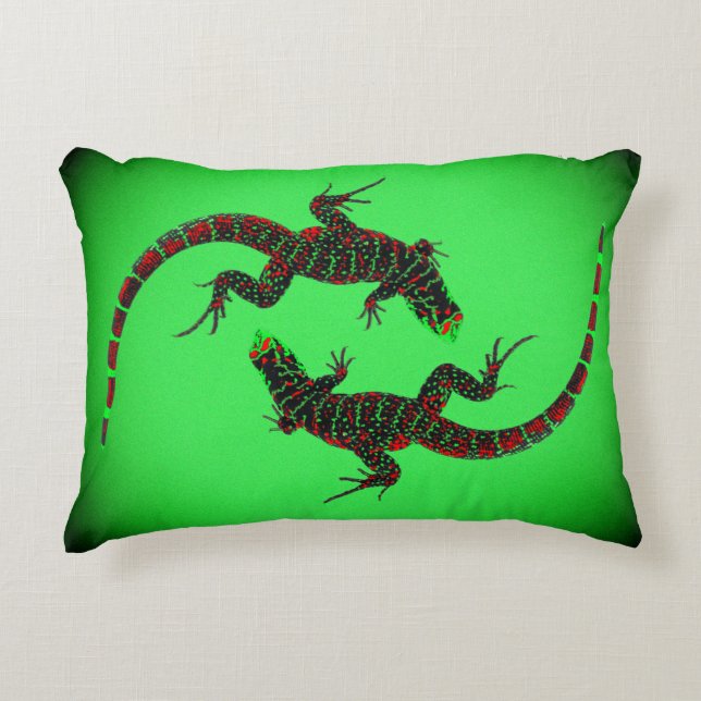 Coussins Décoratifs Yin Yang Lizards (Devant)
