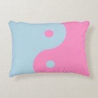 Yin Yang vintage Rose Et Bleu