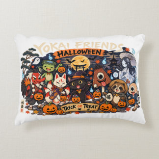Coussins Décoratifs Yokai Friends Halloween Accent Pillow