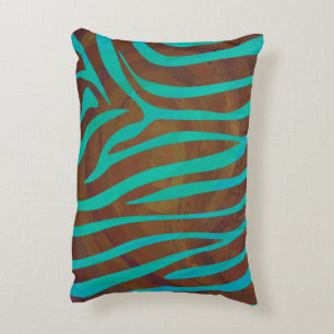 Coussins Décoratifs Zebra Black et Green Print