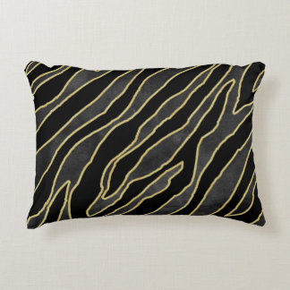 Coussins Décoratifs Zebra Stripes : Abstrait Monochrome Sans Seamless.