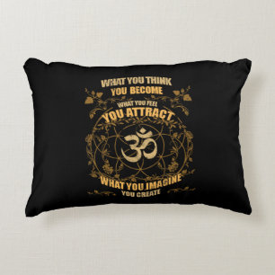 Coussins Décoratifs Zen Yoga Spirituel Om Ce Que Vous Pensez Devenir