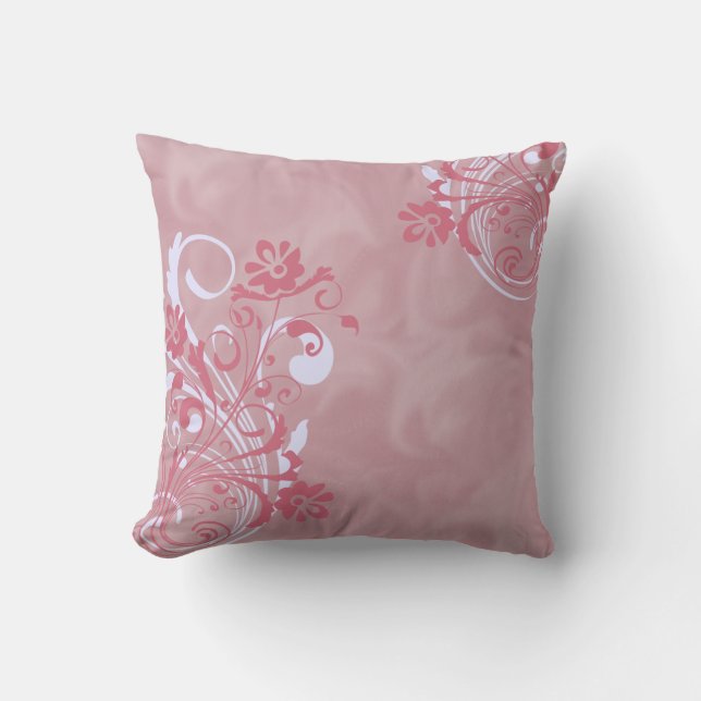 Coussins du concepteur de fleurs roses (Recto)