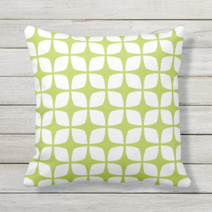 Coussins extérieurs de vert de chaux - motif
