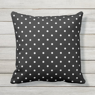 Coussins extérieurs noirs et blancs - point de