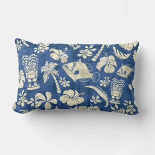 Coussins hawaïens de Lumbar de batik de plage de