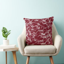 Coussins jetables gris et bordeaux