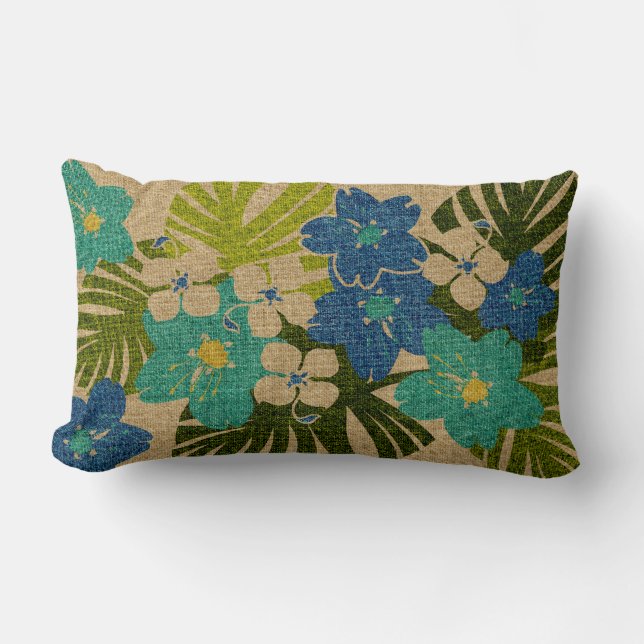 Coussins lombaires floraux hawaïens de jardin de (Recto)