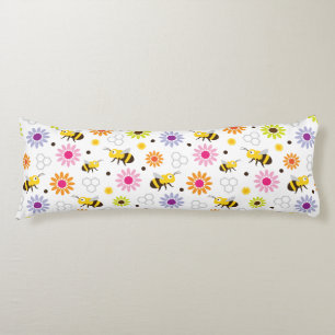 Coussins Longs Abeille & Fleurs