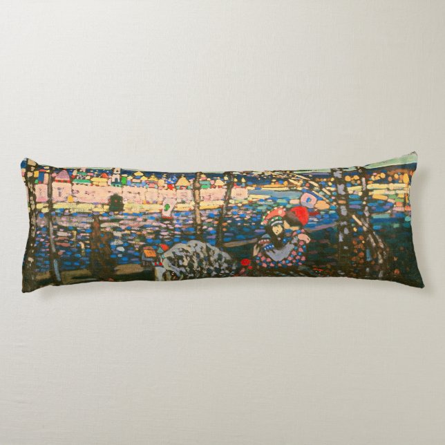 Coussins Longs Abstrait Kandinsky équitation Couple coloré (Dos)