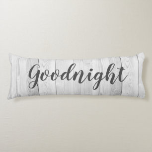 Coussins Longs Agritourisme rustique Blanc Plances en bois Bonne