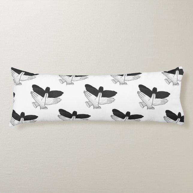 Coussins Longs Aigle de silhouette (Devant)