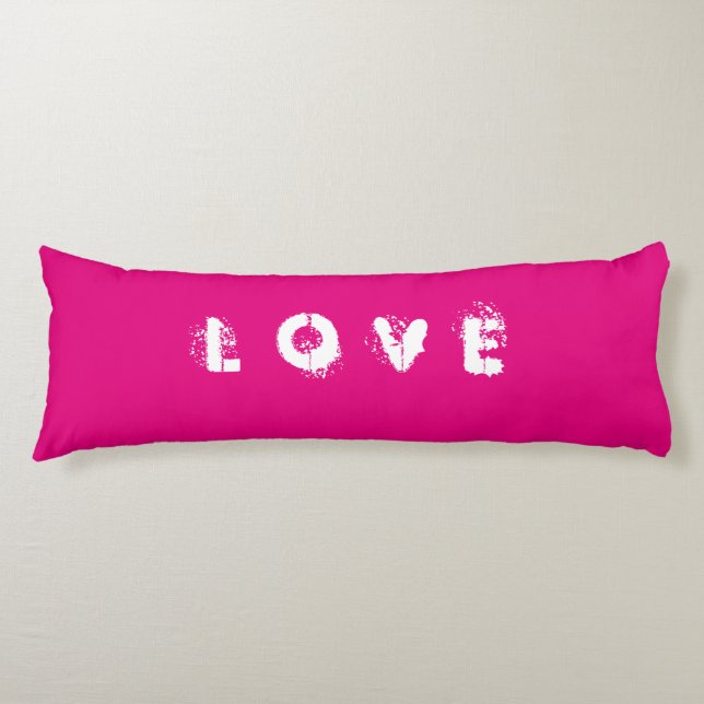 Coussins Longs AIMER Oreiller corps rose (Devant)