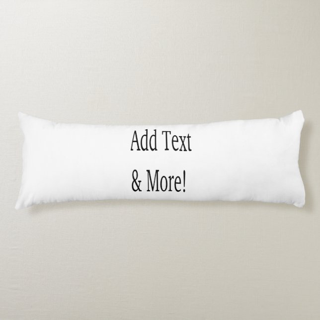 Coussins Longs Ajouter du texte et plus ! Customisez votre propre (Devant)