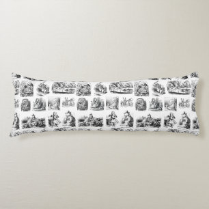 Coussins Longs Alice's Adventures in Wonderland motif