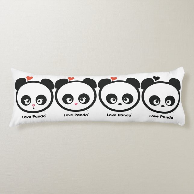 Coussins Longs Amour Panda® (Devant)