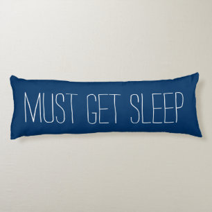 Coussins Longs Amusants & Relaxant Bleu et Blanc doivent se couch
