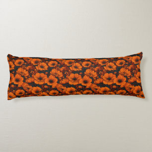 Coussins Longs Anémones Floral Élégant Extérieur Intemporel