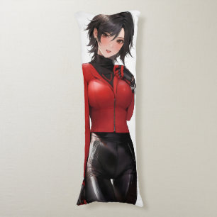 Coussins Longs Anime Girl en cuir