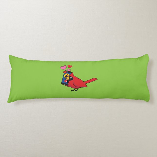 Coussins Longs Appels d'accouplement Cardinal Bird Love (Devant)