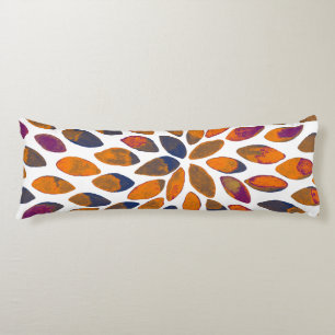 Coussins Longs Aquarelle brosse traits - effet rouillé