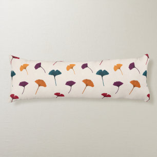 Coussins Longs Aquarelle Motif Ginkgo Leaf Automne Couleurs d'aut