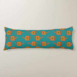 Coussins Longs Arrosage orange avec tournesol