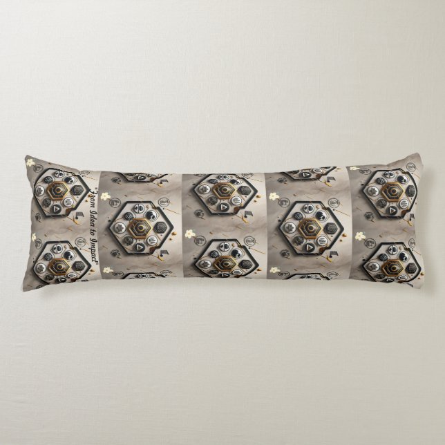 Coussins Longs "Art de l'innovation" (Devant)