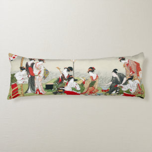 Coussins Longs Art japonais vintage Utagawa Toyohiro Impression
