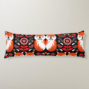 Coussins Longs Art populaire de renard scandinave