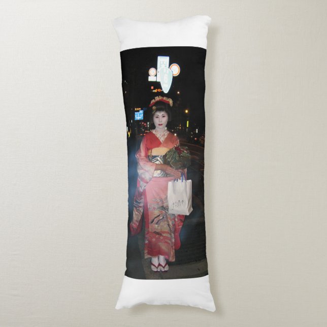 Coussins Longs Asakusa Geisha Neo Tokyo (Devant (Vertical))