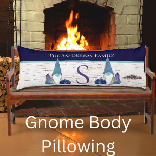 Coussins Longs Automne Rustique Automne Gnome Marine Dusty Blue c