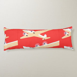 Coussins Longs Avion en vol vintage WPA coloré