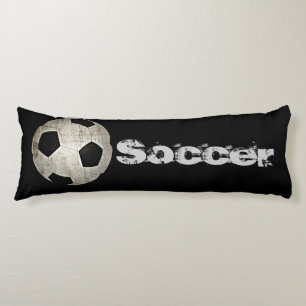Coussins Longs Bal de football pour enfants Sport noir Blanc Corp