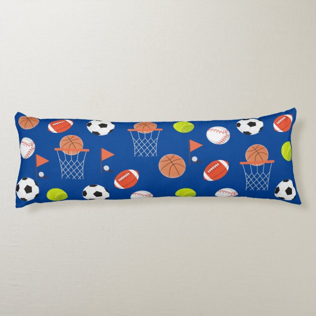 Coussins Longs Balles de sport Collection de thème Corps Oreiller (Dos)