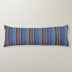 Coussins Longs Bandes de violet bleu mignonne