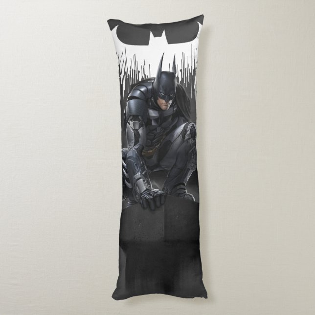Coussins Longs Batman perché sur un pilier (Dos (Vertical))