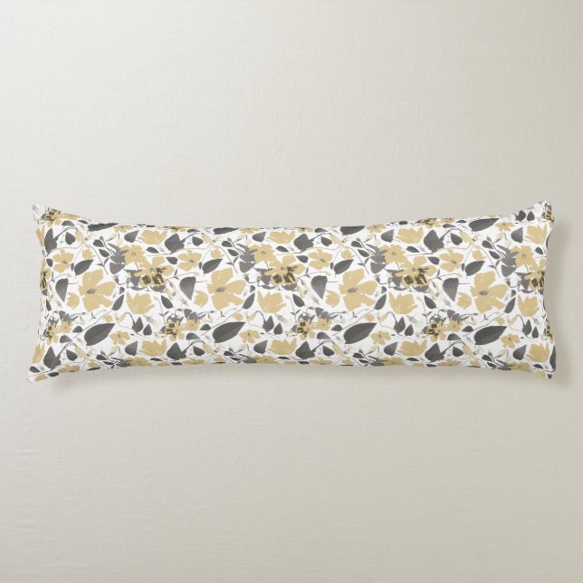Coussins Longs Belle aquarelle Floral Clematis Fleurs (Devant)