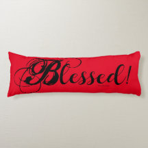 Béni ! Oreiller du corps (rouge)