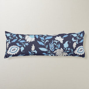 Coussins Longs Bleu bleu marine et bleu clair Mandala Imprimante 