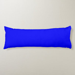 Coussins Longs Bleu (couleur solide)
