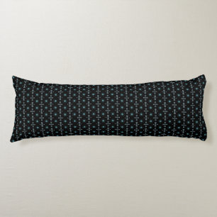 Coussins Longs Bleu et Noir