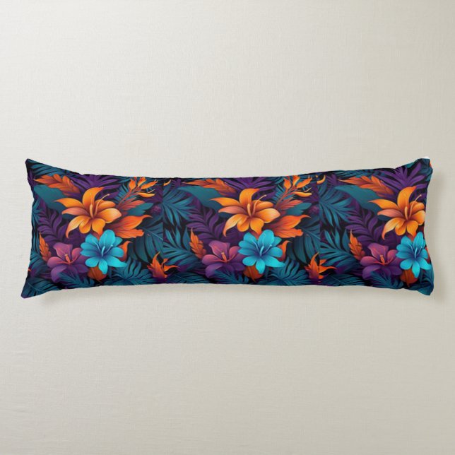 Coussins Longs Blossom Bliss : Un Havre Floral (Devant)