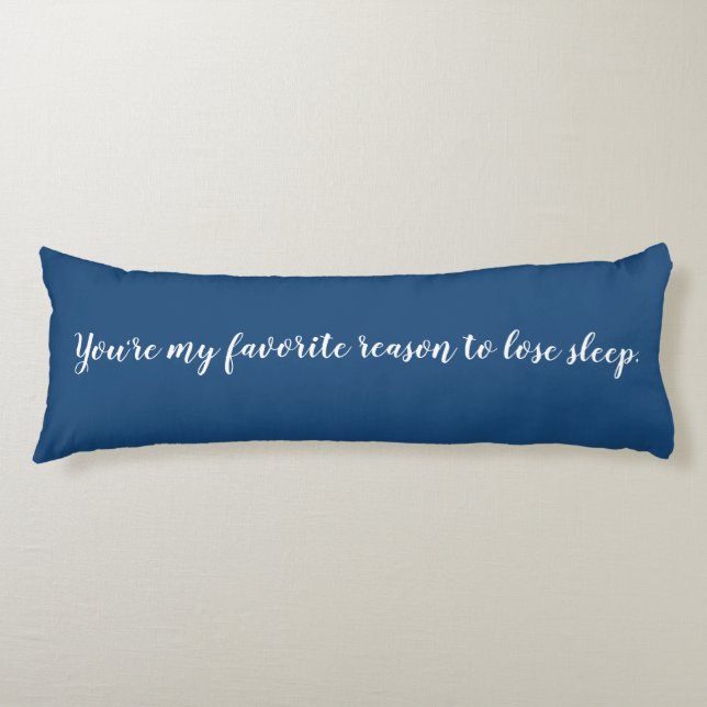 Coussins Longs Blue No Sleep Ce Soir Favori Motif Cuddle (Devant)