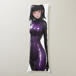 Coussins Longs Bodysuit Violet pour fille Anime