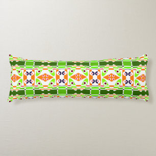 Coussins Longs Bohème Chintz 42 Vert Orange