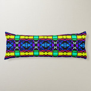 Coussins Longs Bohemian Chintz 125 Rainbow Black