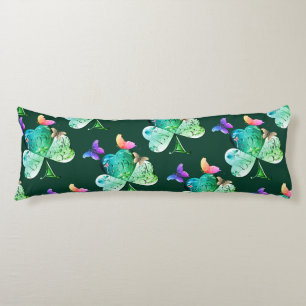 Coussins Longs "Bonne St Patrick's Day" Shamrock Sherpa