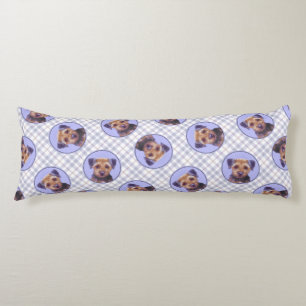 Coussins Longs Bordure Terrier Peinture mignonne Original Animal
